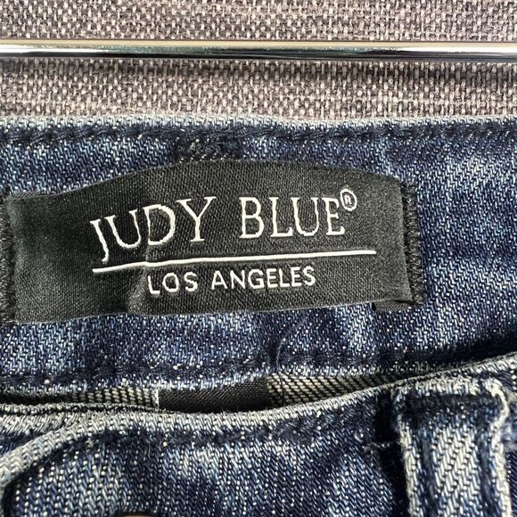 NWT Judy Blue Star Embroidered High Rise Trouser Flare Jeans Sz 1 Waist 25 - Picture 9 of 12